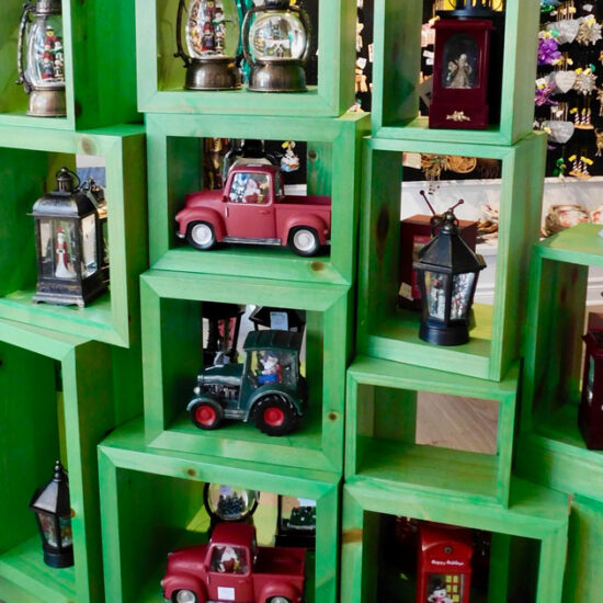 Assortment of Lanterns on a shelf