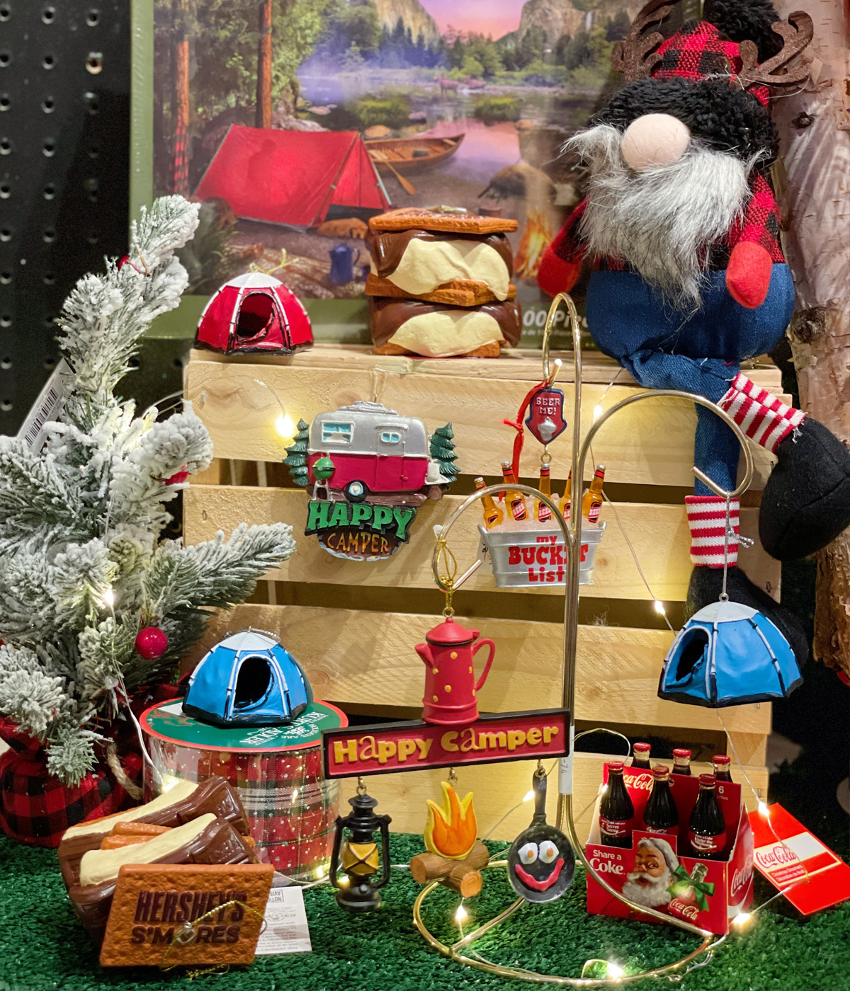 For all of the camping enthusiasts, we have a variety of camping ornaments for your Christmas tree!