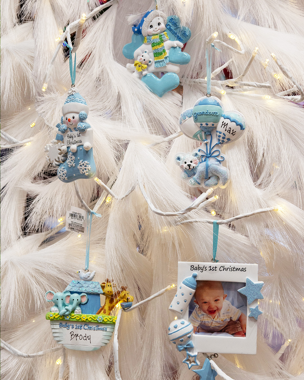 Personalized Baby Boy Ornaments
