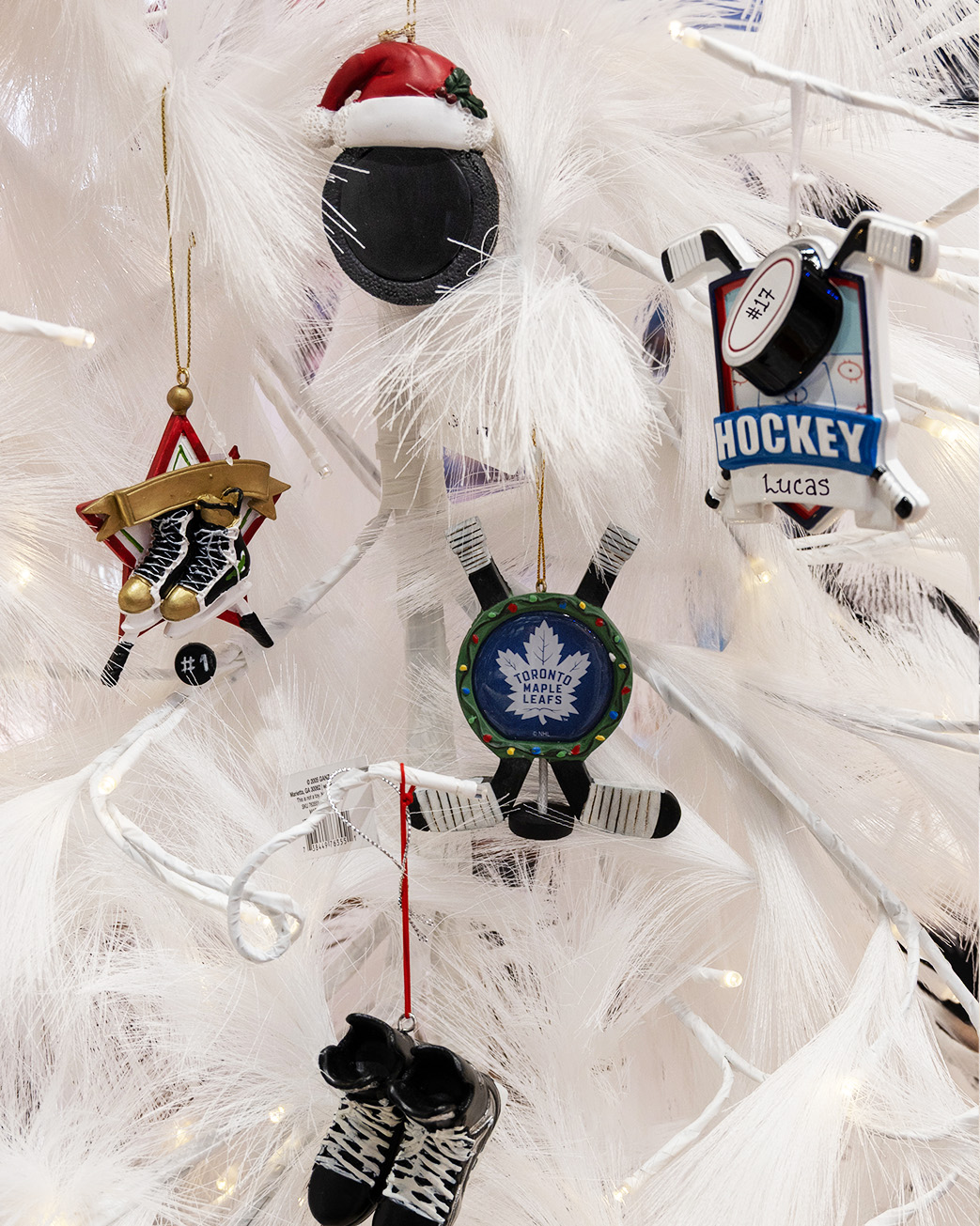 Hockey Sports Ornaments including Toronto Maple Leafs